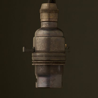 Bronze Switched Lamp holder Bayonet B22 fitting cordgrip