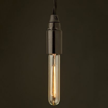 E14 light bulb Bakelite fitting Vintage tube globe