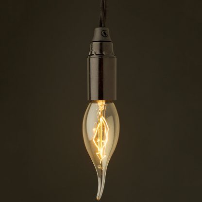 E14 light bulb Bakelite fitting pulltail