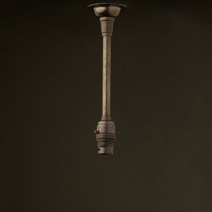 Single Rod Bronze lamp pendant B22 switched