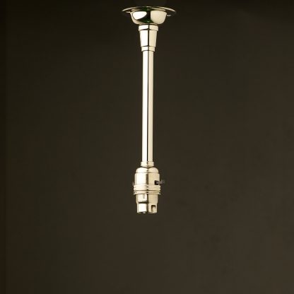 Single Rod Nickel lamp pendant