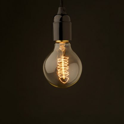 Edison Style Light Bulb Standard Bakelite Fitting Spiral 80mm