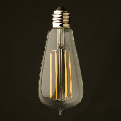 6 Watt Dimmable Lantern Filament LED E27 Clear Edison