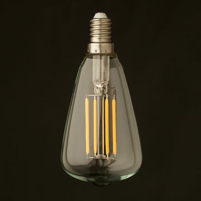 3 Watt Small Edison Teardrop Lantern Filament LED E14 off
