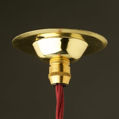 New Brass Cord Grip ceiling rose 75mm