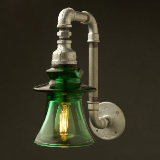 Russian Green fluted Insulator pipe wall light