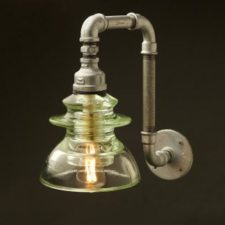 Russian Large Clear Insulator pipe wall light