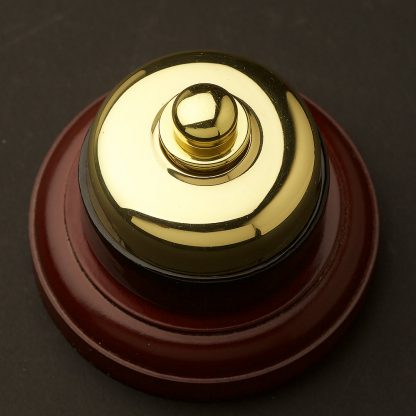 Traditional Brass and porcelain Dimmer on optional timber block