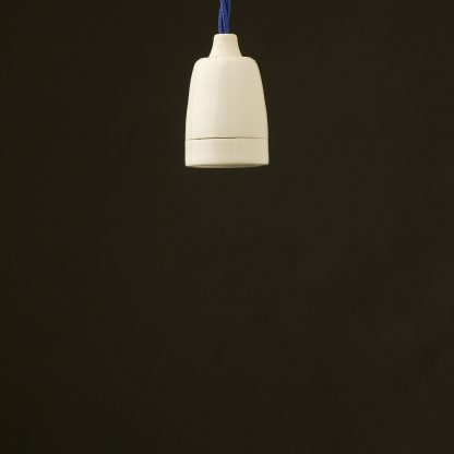 Edison style light bulb E27 white fine porcelain pendant