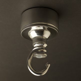 Cast aluminium chain hook ceiling rose and connection box