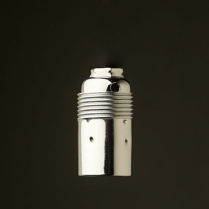 Smooth Nickel Plate Lamp holder Edison E14 fitting no cordgrip