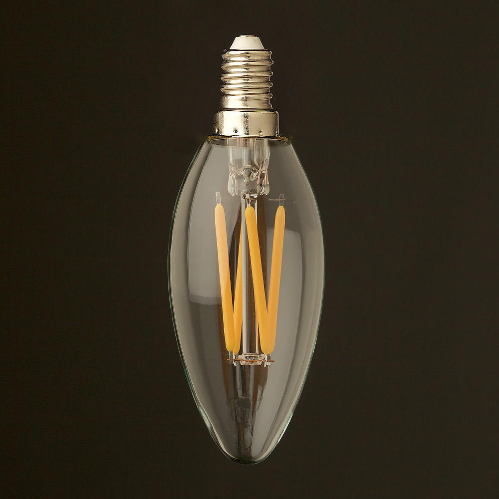 4 watt dimmable filament led e14 candle bulb for Lampadine led 4 watt