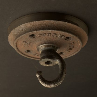 Cast iron chain hook ceiling plate