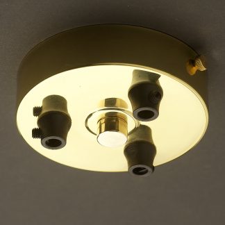 New Brass Multiple drop Plastic Cord grip ceiling plate