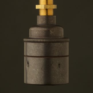 Bronze Threaded Lamp holder Edison E27 smooth