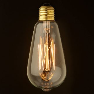Vintage Edison Squirrel Cage Teardrop filament bulb 140mm E27
