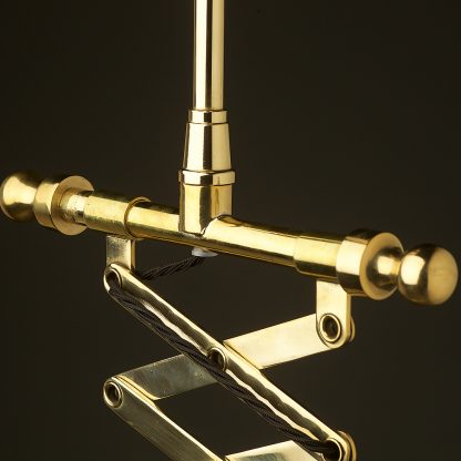 Brass scissor pendant brass top of scissor