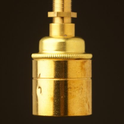 New Brass threaded entry Lamp holder Edison E27 smooth