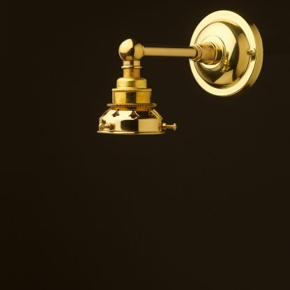 New Brass Straight Arm Wall Mount Shade