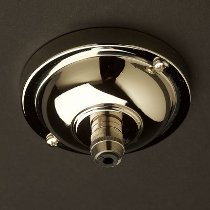 Nickel Plated Brass Cord Grip ceiling rose 90mm