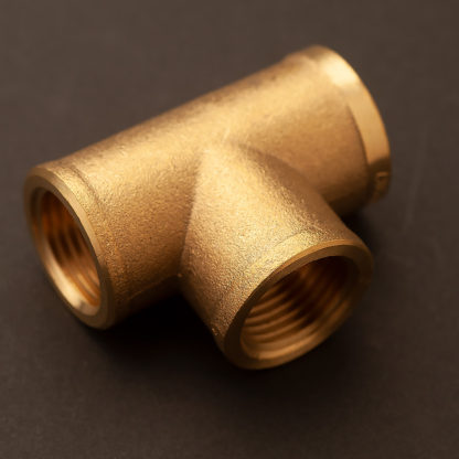 22mm (Half inch) plumbing pipe tee brass