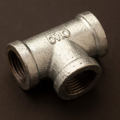 22mm (Half inch) plumbing pipe tee galvanised