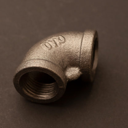 22mm (Half inch) plumbing pipe elbow raw steel