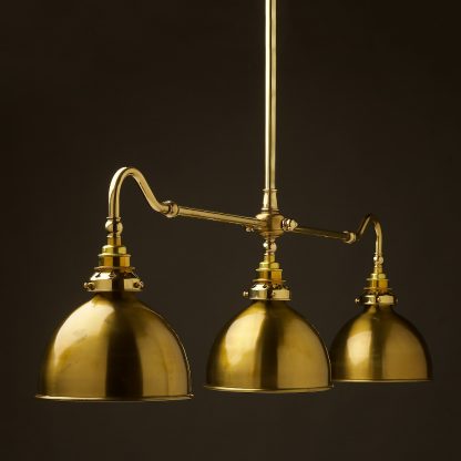 New Brass single drop Billiard Table Light brass dome