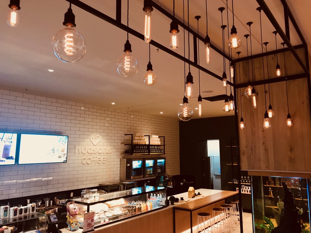 Hudson Coffee Lighting Design Fit-out