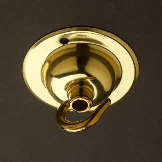 New Brass Chain Hook ceiling rose 66mm