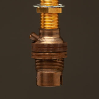 Antique Brass Threaded Entry Lamp holder Bayonet B15