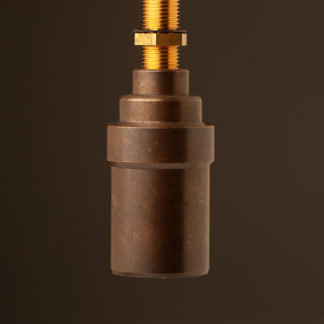Smooth Antique Brass lamp holder Edison E14