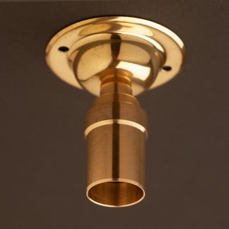 Smooth Polished Brass batten holder Edison E14
