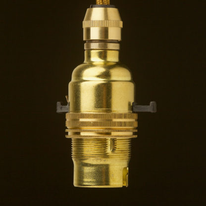 New Brass Switched Lamp holder Bayonet B22 fitting