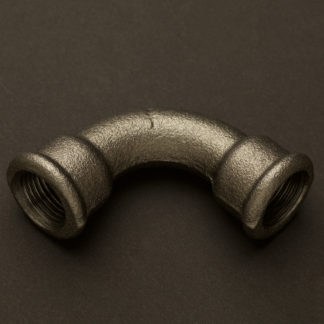 22mm (Half inch) plumbing pipe bend raw black steel