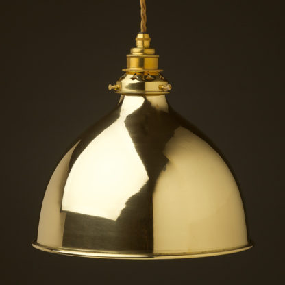 Polished brass 270mm dome pendant new brass hardware