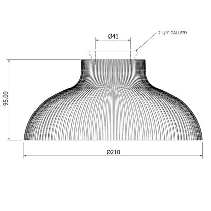 Medium Holophane glass dish light shade dimensions