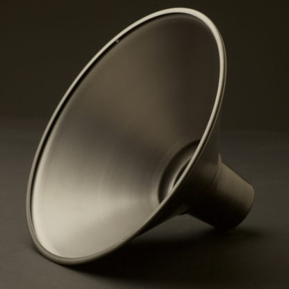 Antiqued steel light hooded shade 250mm Reflector