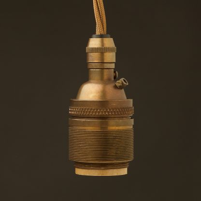 Antique Brass E26 120V Cordgrip Pendant Barrel
