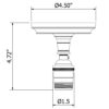 Bronze Batten Holder Edison E26