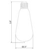 6 Watt Dimmable Lantern Filament LED E26 Clear Edison