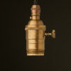 Antique Brass E26 Edison Screw 3 Way Switched Socket pendant UNO Thread