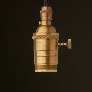 Antique Brass E26 Edison Screw 3 Way Switched Socket pendant UNO Thread