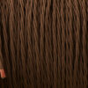 Cloth covered braided 3 core lighting Flex 120V dark brown