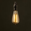 Edison Style Light Bulb E26 Bakelite Pendant 6W Teardop LED