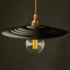 RAF Barracks Shade Brass E26 Pendant antique brass socket G95