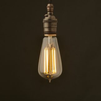 Edison Style Light Bulb E26 Bronze Pendant 6W LED teardrop