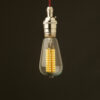 Edison Style Light Bulb E26 Nickel Pendant 3W wafer style