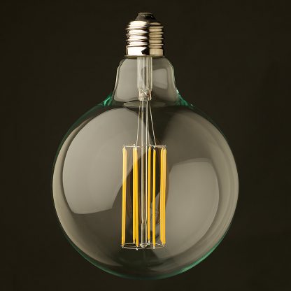 8 Watt Dimmable Lantern Filament LED Clear G125 off