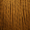 Cloth covered braided 3 core lighting Flex 120V old gold